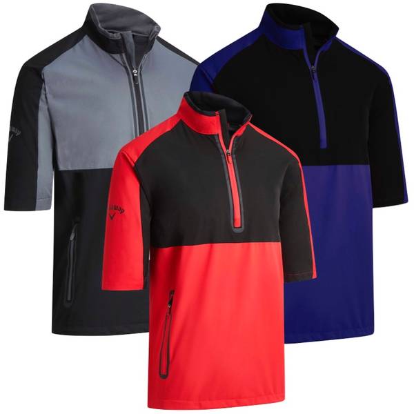 Callaway Mens 1/2 Sleeve Block Wind Jacket - 2019